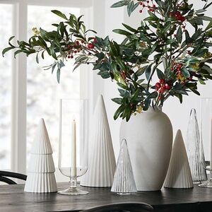 Crate&Barrel White Ceramic Holiday Tree LARGE